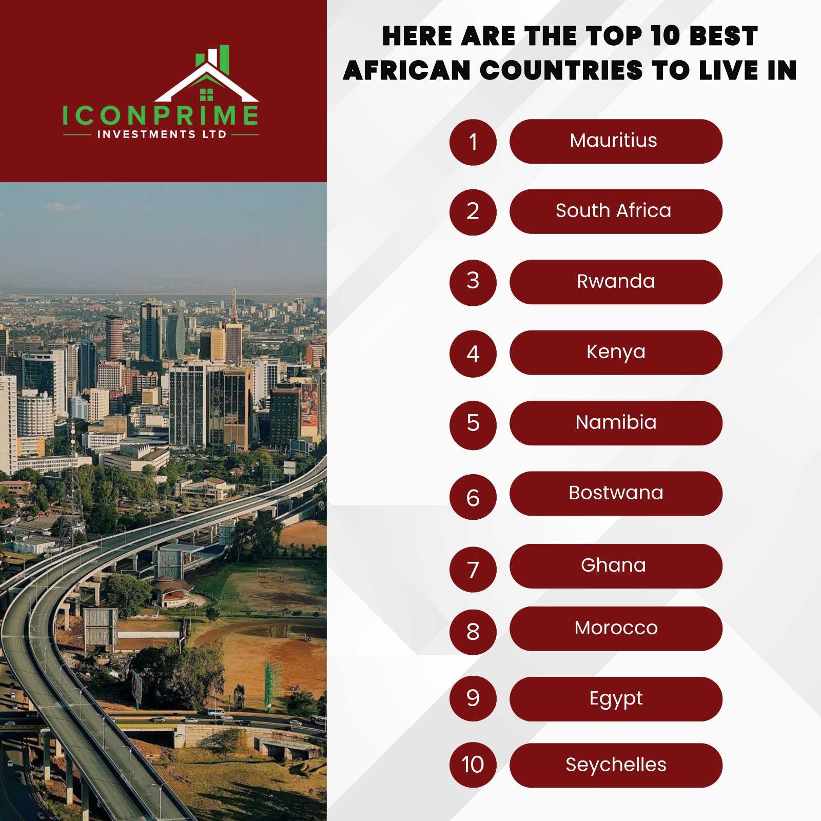 Top 10 Best African Countries to Live In